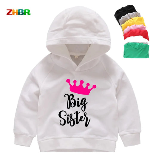 2-10 Years Children Sweatershirt New Winter Clothes Girls Crown design Letter Tops Pullover Autumn Coat For Boys Kids Hoodies