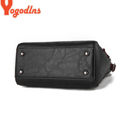 Yogodlns Vintage Leather Women's HandBags Ladies Messenger Bags Totes Tassel Designer Crossbody Shoulder Bag Boston Hand Bags