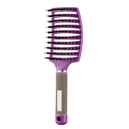 Hair Scalp Massage Comb Hairbrush Bristle Nylon Women Wet Curly Detangle Hair Brush for Salon Hairdressing Styling Tools