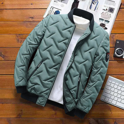 Winter Stand-up Collar Padded Jacket Men's Stand Collar Cotton Warm Jacket Street Fashion Casual Brand Outer Men's Coat Popular