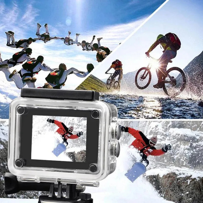 Ultra HD Action Camera 4K/30fps WiFi 2 Inch 170D Underwater Waterproof Helmet Video Recording Sport Cameras Outdoor Camcorders