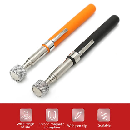 Mini Portable Telescopic Magnetic Metal Magnet Pen Light Torch Magnet Stick Part Pickup Tool Capacity for Picking Up Nut Bolt